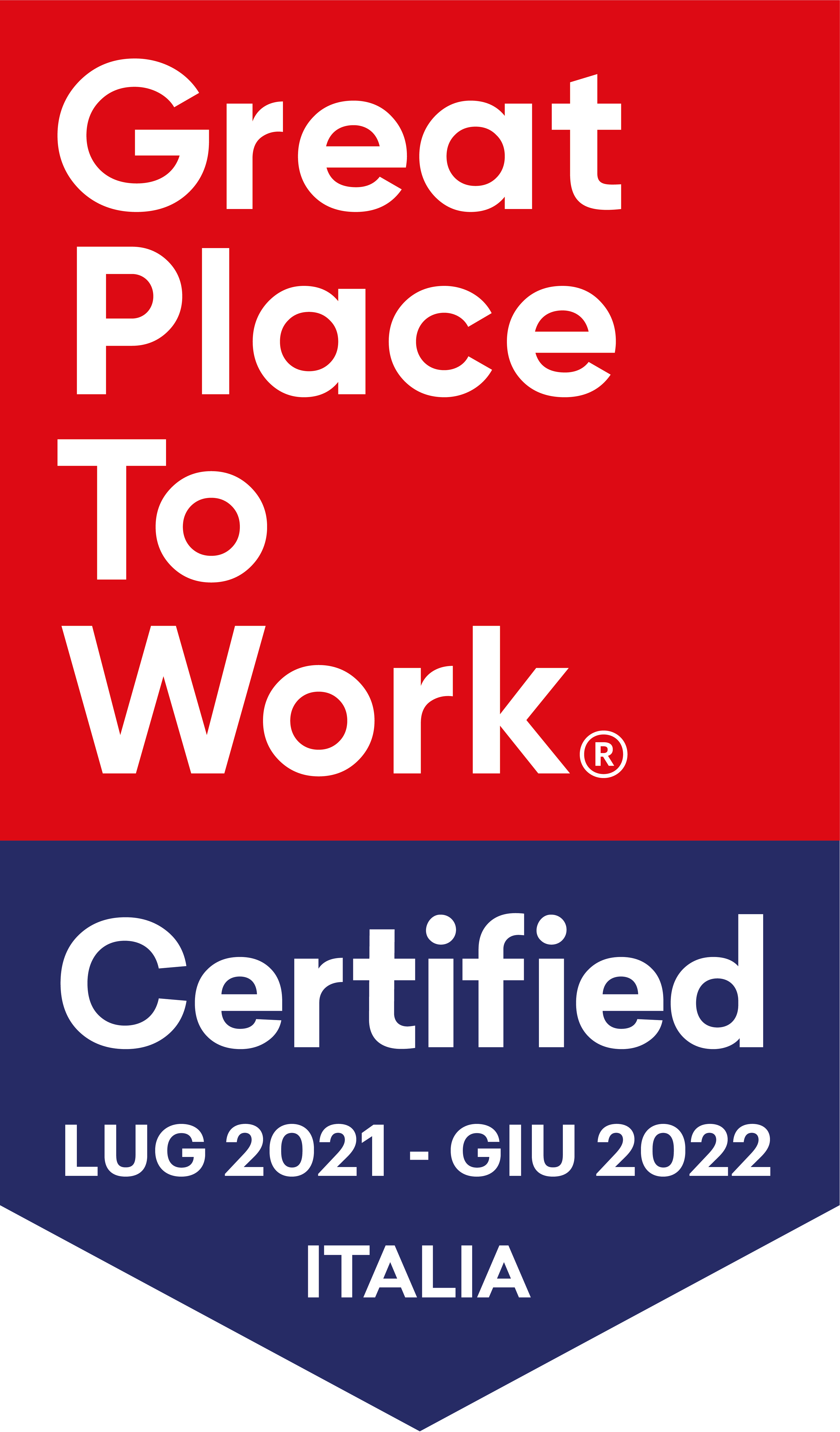 Certificazione GPTW LUG 21 - GIU 22